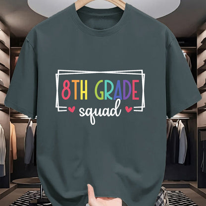 Best Student Shirt, Funny Back To School UnisexT-Shirt/Hoodie/Sweatshirt HLT00 - Eighth Grade Squad Teachers Kids 8th Grade Back to School T-Shirt