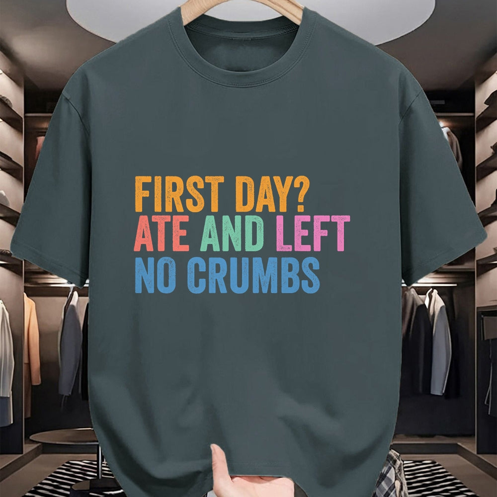 Best Student Shirt, Funny Back To School UnisexT-Shirt/Hoodie/Sweatshirt HLT00 - Back to School Student First Day Ate and Left No Crumbs T-Shirt