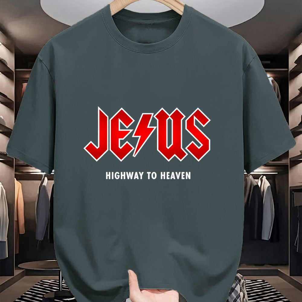 Christian Tee, Christian Faith Unisex T-Shirt/Hoodie/Sweatshirt HLT00 - Jesus - Highway to Heaven - Hard Rocker & Devout Christian T-Shirt