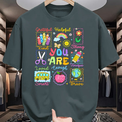 Best Student Shirt, Funny Back To School UnisexT-Shirt/Hoodie/Sweatshirt HLT00 - Back to School You are Smart Kind Enough Teacher Kid T-Shirt