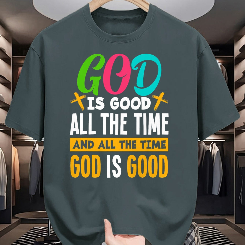 Christian Tee, Christian Faith Unisex T-Shirt/Hoodie/Sweatshirt HLT00 - God Is Good All The Time Jesus Christ Christian Gift T-Shirt (1)