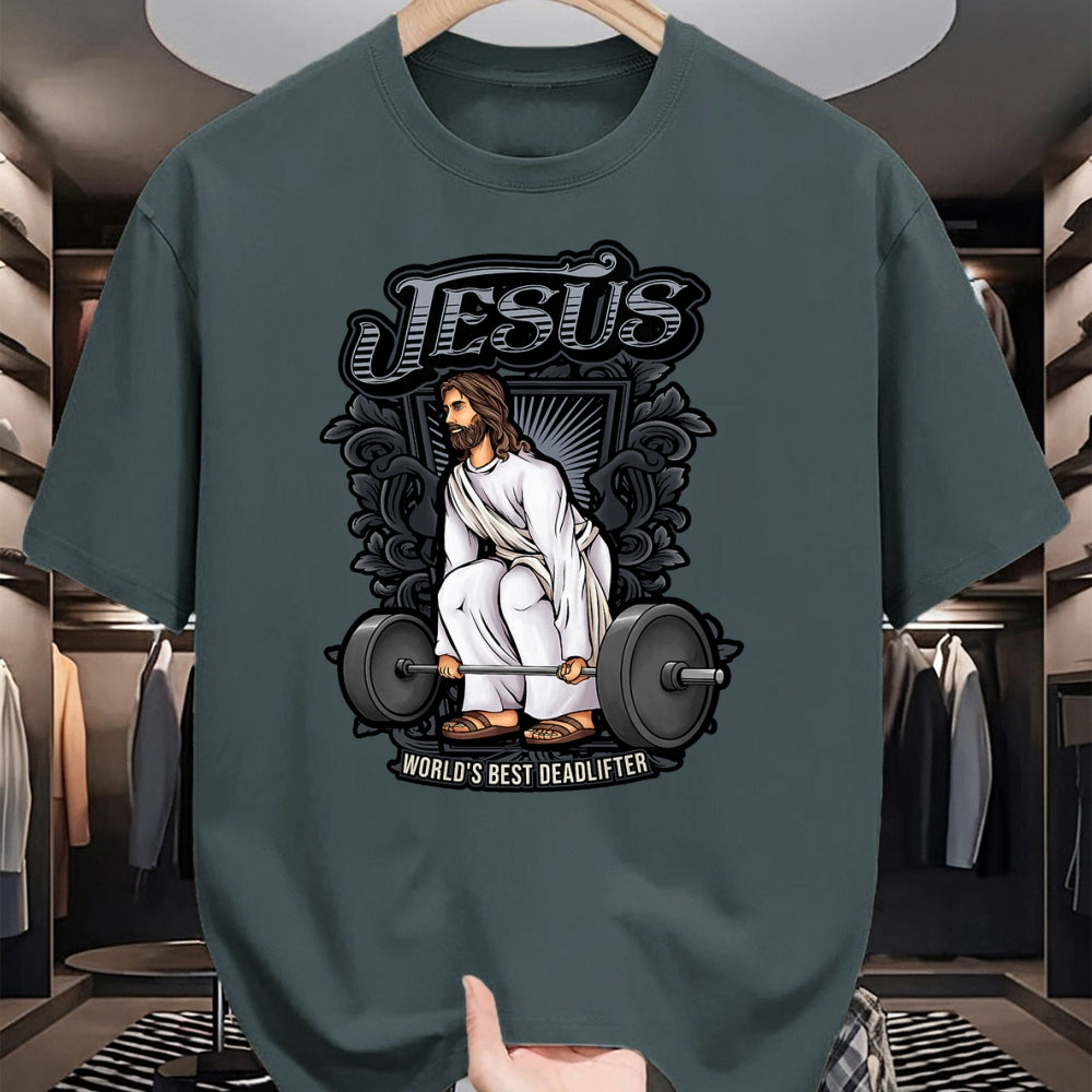 Christian Tee, Christian Faith Unisex T-Shirt/Hoodie/Sweatshirt HLT00 - Funny Jesus Christian Weight Lifting Men Women Gym Gag Gifts T-Shirt (1)