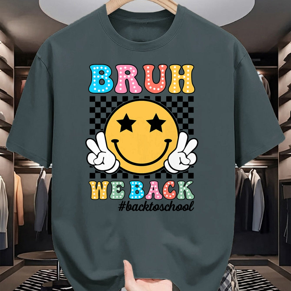 Best Student Shirt, Funny Back To School UnisexT-Shirt/Hoodie/Sweatshirt HLT00 - Bruh We Back Teachers Retro Back to School Boys Girls Kids T-Shirt