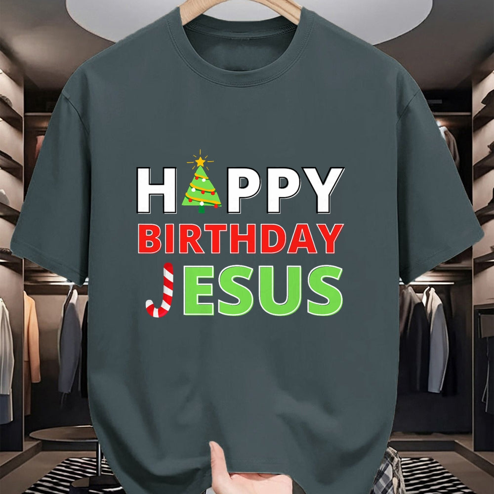 Christian Tee, Christian Faith Unisex T-Shirt/Hoodie/Sweatshirt HLT00 - Happy Birthday Jesus Funny Christian Christmas T-Shirt