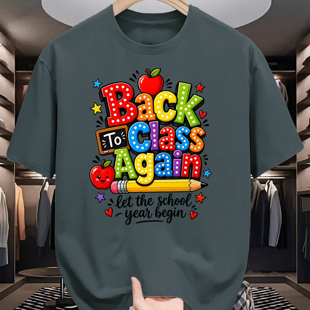 Best Student Shirt, Funny Back To School UnisexT-Shirt/Hoodie/Sweatshirt HLT00 - Back to Class Again Let The School Year Begin Back to School T-Shirt