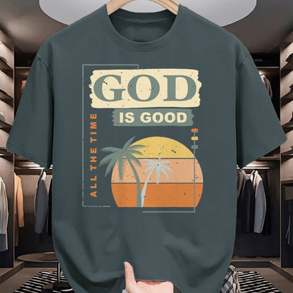 Christian Tee, Christian Faith Unisex T-Shirt/Hoodie/Sweatshirt HLT00 - Cool Retro Christian Saying T Shirt God Is Good All The Time T-Shirt