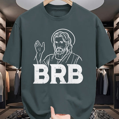 Christian Tee, Christian Faith Unisex T-Shirt/Hoodie/Sweatshirt HLT00 - Jesus Brb Funny God Jesus Faith Resurrection Christian Gift T-Shirt