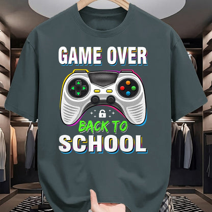Best Student Shirt, Funny Back To School UnisexT-Shirt/Hoodie/Sweatshirt HLT00 - Game Over Back to School Shirt Funny Kids First Day School T-Shirt