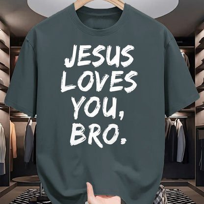 Christian Tee, Christian Faith Unisex T-Shirt/Hoodie/Sweatshirt HLT00 - Jesus Loves You Bro Christian Believer Faith God Religious T-Shirt