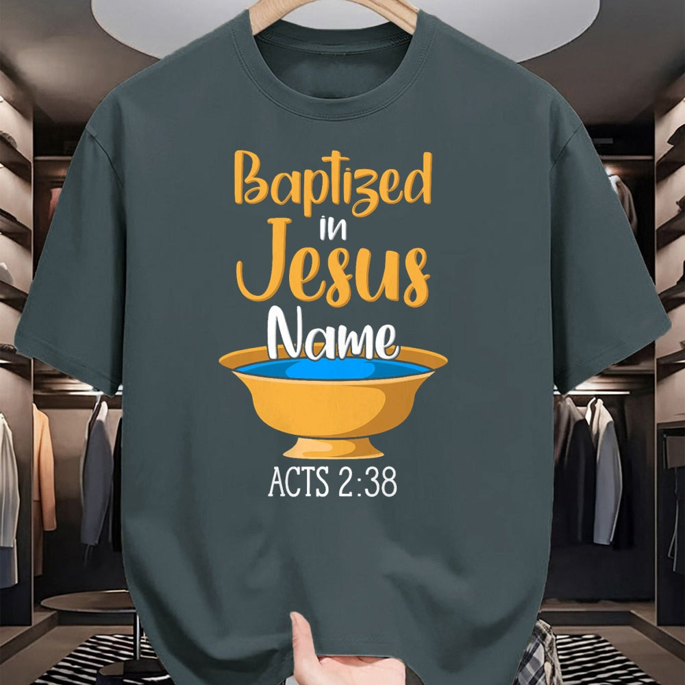Christian Tee, Christian Faith Unisex T-Shirt/Hoodie/Sweatshirt HLT00 - CHRISTIAN BAPTISM Baptized in Christ Acts 238 T-Shirt