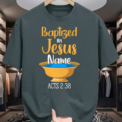 Christian Tee, Christian Faith Unisex T-Shirt/Hoodie/Sweatshirt HLT00 - CHRISTIAN BAPTISM Baptized in Christ Acts 238 T-Shirt