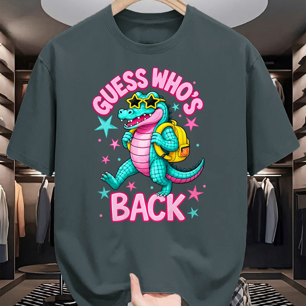 Best Student Shirt, Funny Back To School UnisexT-Shirt/Hoodie/Sweatshirt HLT00 - Guess Who_s Back Alligator Back to School Boy Girl Teacher T-Shirt