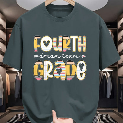 Best Student Shirt, Funny Back To School UnisexT-Shirt/Hoodie/Sweatshirt HLT00 - 4th Grade Dream Team Back to School Teacher Student Kids T-Shirt
