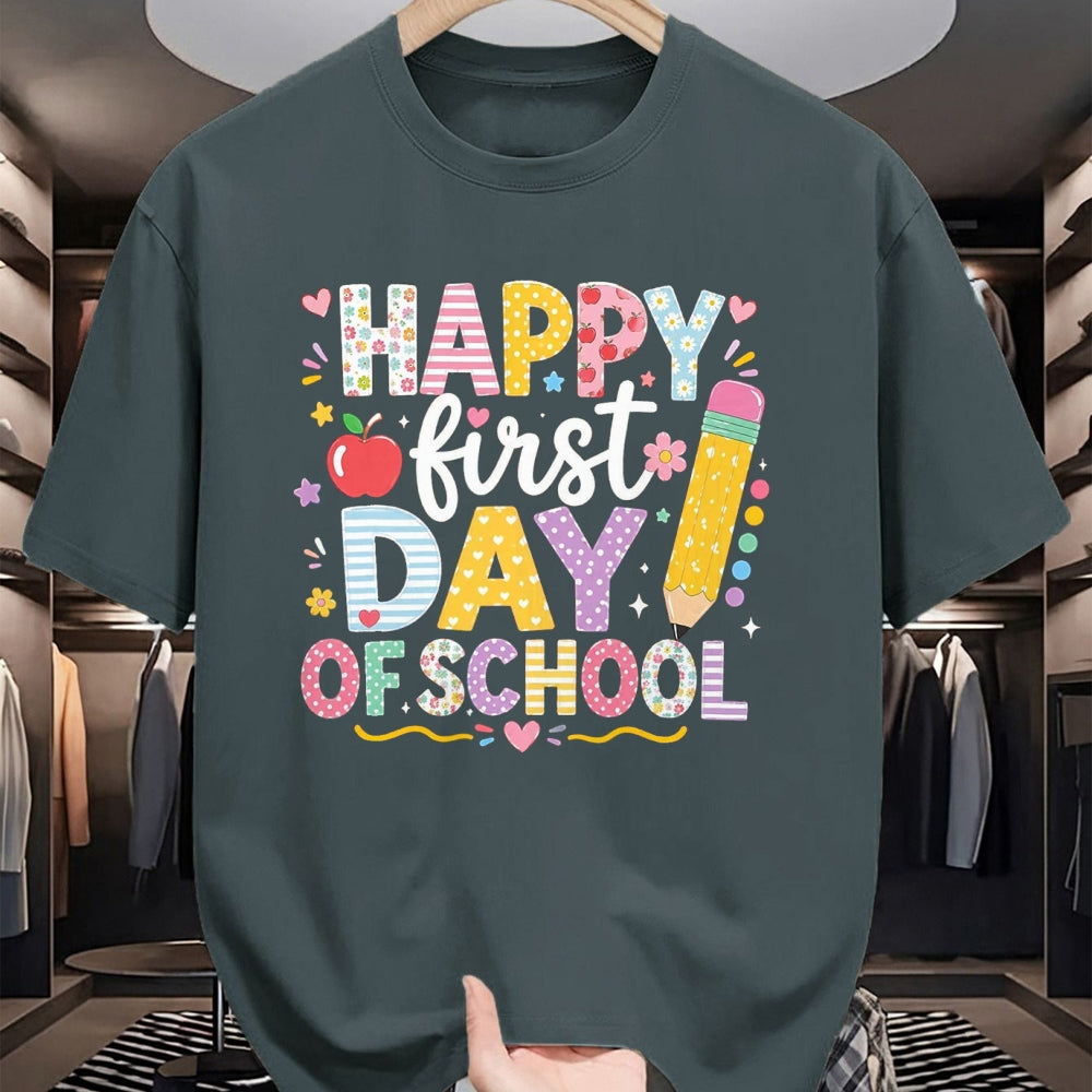 Best Student Shirt, Funny Back To School UnisexT-Shirt/Hoodie/Sweatshirt HLT00 - Happy First Day of School Teacher Student Back to School T-Shirt, Men, Black, 3X-Large
