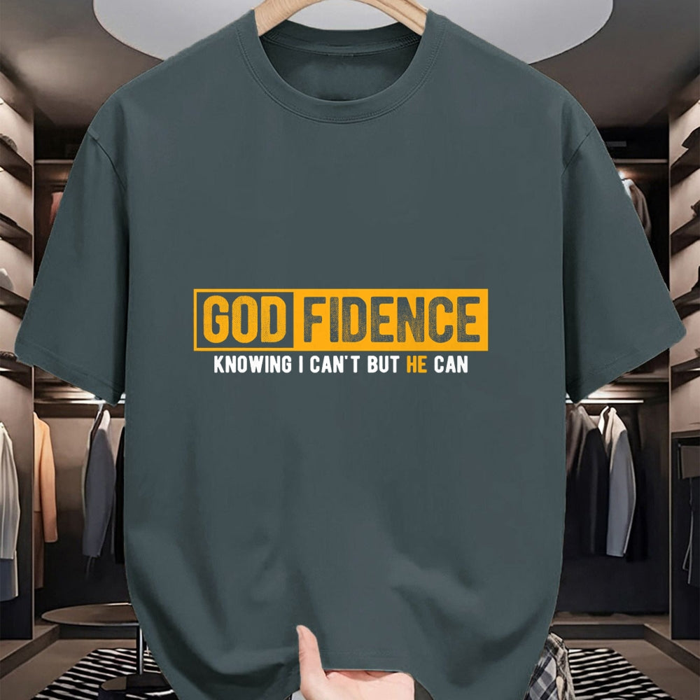 Christian Tee, Christian Faith Unisex T-Shirt/Hoodie/Sweatshirt HLT00 - Knowing I Can_t But He Can Christian Religious Jesus T-Shirt (1)