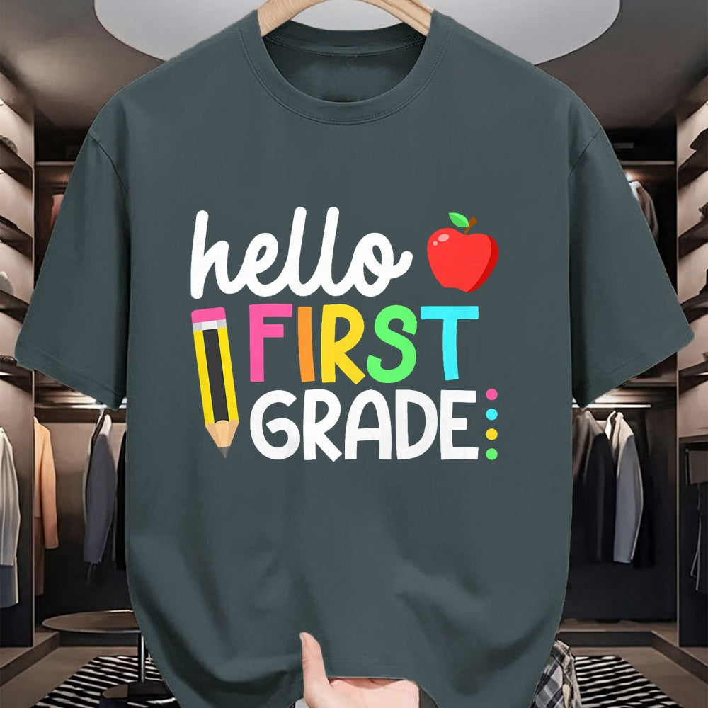 Best Student Shirt, Funny Back To School UnisexT-Shirt/Hoodie/Sweatshirt HLT00 - Hello First Grade Team 1st Grade Back to School Teacher Kids T-Shirt