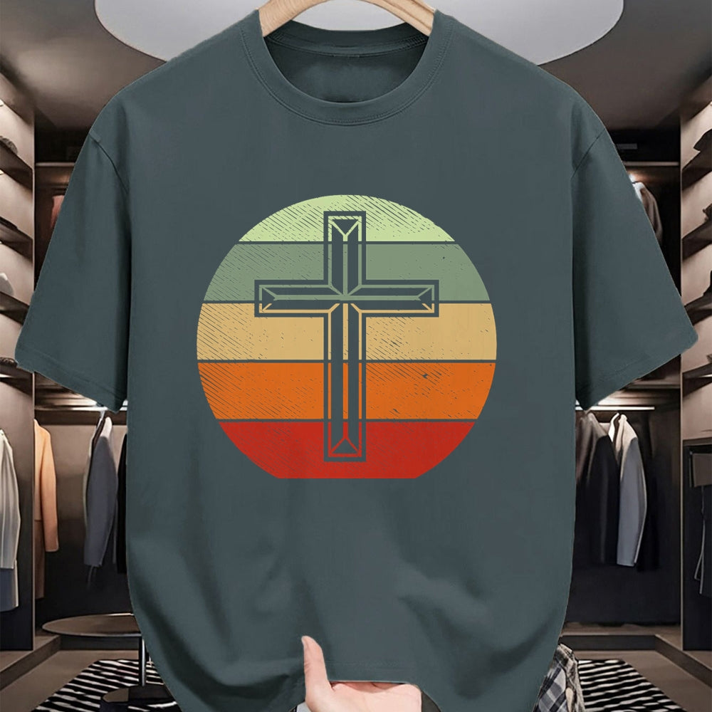 Christian Tee, Christian Faith Unisex T-Shirt/Hoodie/Sweatshirt HLT00 - Jesus Retro Cross Christ God Faith Religious Christian Gift T-Shirt