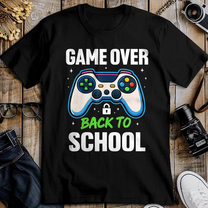 Best Student Shirt, Funny Back To School UnisexT-Shirt/Hoodie/Sweatshirt HLT00 - Game Over Back to School Shirt Funny Kids First Day School T-Shirt, Men, Black, 3X-Large