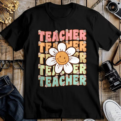Best Student Shirt, Funny Back To School UnisexT-Shirt/Hoodie/Sweatshirt HLT00 - Groovy Teacher Cute Daisy Flower Retro Back to School T-Shirt