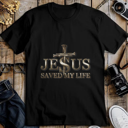 Christian Tee, Christian Faith Unisex T-Shirt/Hoodie/Sweatshirt HLT00 - Jesus Christ Saved My Life Gift For Women Men T-Shirt