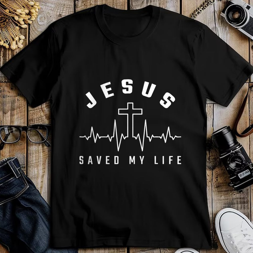 Christian Tee, Christian Faith Unisex T-Shirt/Hoodie/Sweatshirt HLT00 - Jesus Christ Christianity Gifts Jesus Saved My Life T-Shirt