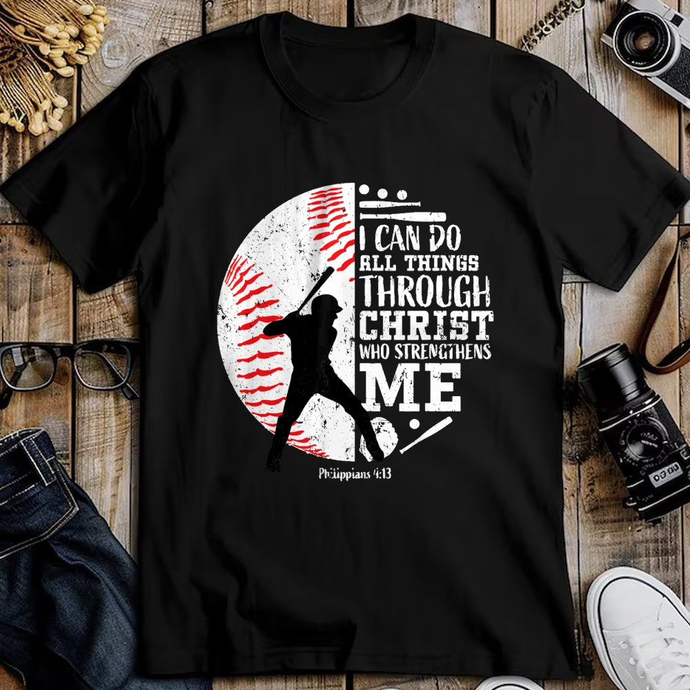 Christian Tee, Christian Faith Unisex T-Shirt/Hoodie/Sweatshirt HLT00 - Gifts Baseball Players Teens Boys Kids Christian Bible Verse T-Shirt
