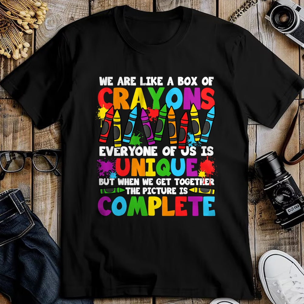 Best Student Shirt, Funny Back To School UnisexT-Shirt/Hoodie/Sweatshirt HLT00 - Funny Teacher We are Like A Box of Crayons Back to School T-Shirt (2)