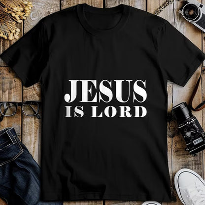 Christian Tee, Christian Faith Unisex T-Shirt/Hoodie/Sweatshirt HLT00 - Jesus Is Lord Christian God Christ T-Shirt Gift White Word T-Shirt