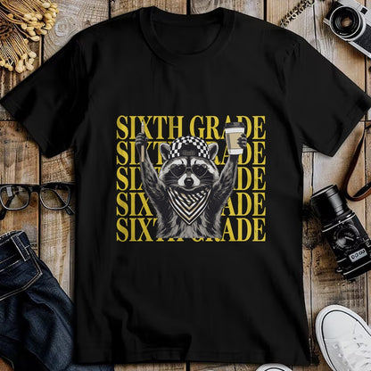 Best Student Shirt, Funny Back To School UnisexT-Shirt/Hoodie/Sweatshirt HLT00 - Funny Sixth Grade Raccoon Back to School Teacher T-Shirt