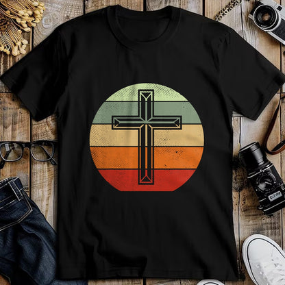 Christian Tee, Christian Faith Unisex T-Shirt/Hoodie/Sweatshirt HLT00 - Jesus Retro Cross Christ God Faith Religious Christian Gift T-Shirt