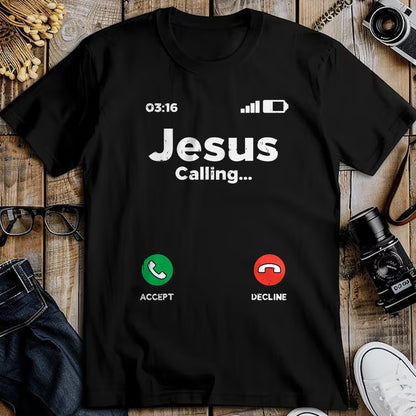 Christian Tee, Christian Faith Unisex T-Shirt/Hoodie/Sweatshirt HLT00 - Jesus Calling God Christ Faith Religious Christian Gift T-Shirt