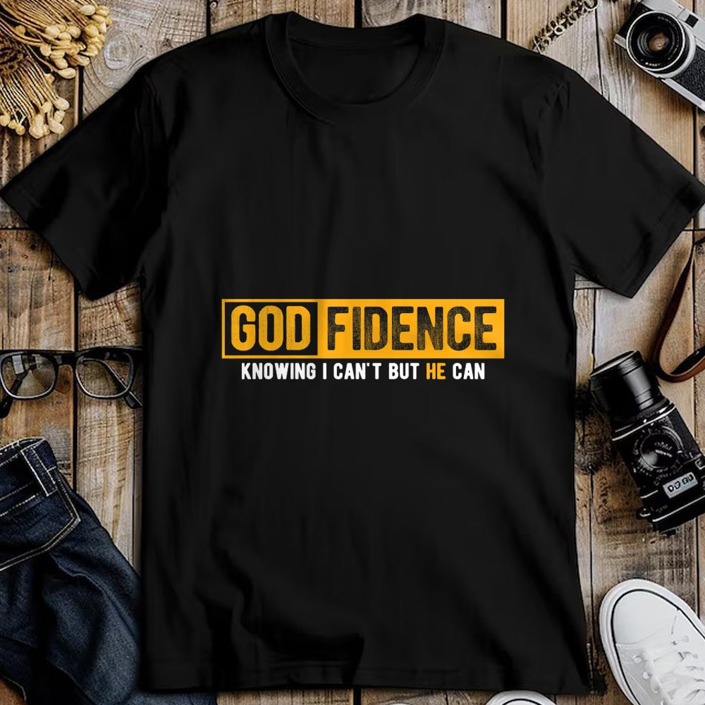 Christian Tee, Christian Faith Unisex T-Shirt/Hoodie/Sweatshirt HLT00 - Knowing I Can_t But He Can Christian Religious Jesus T-Shirt (1)