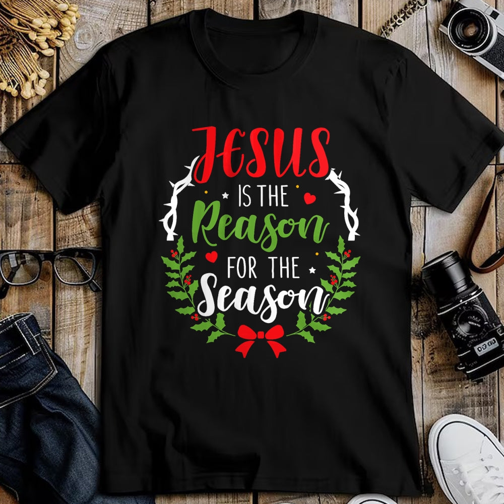 Christian Tee, Christian Faith Unisex T-Shirt/Hoodie/Sweatshirt HLT00 - Jesus is the reason for the season christian christmas T-Shirt