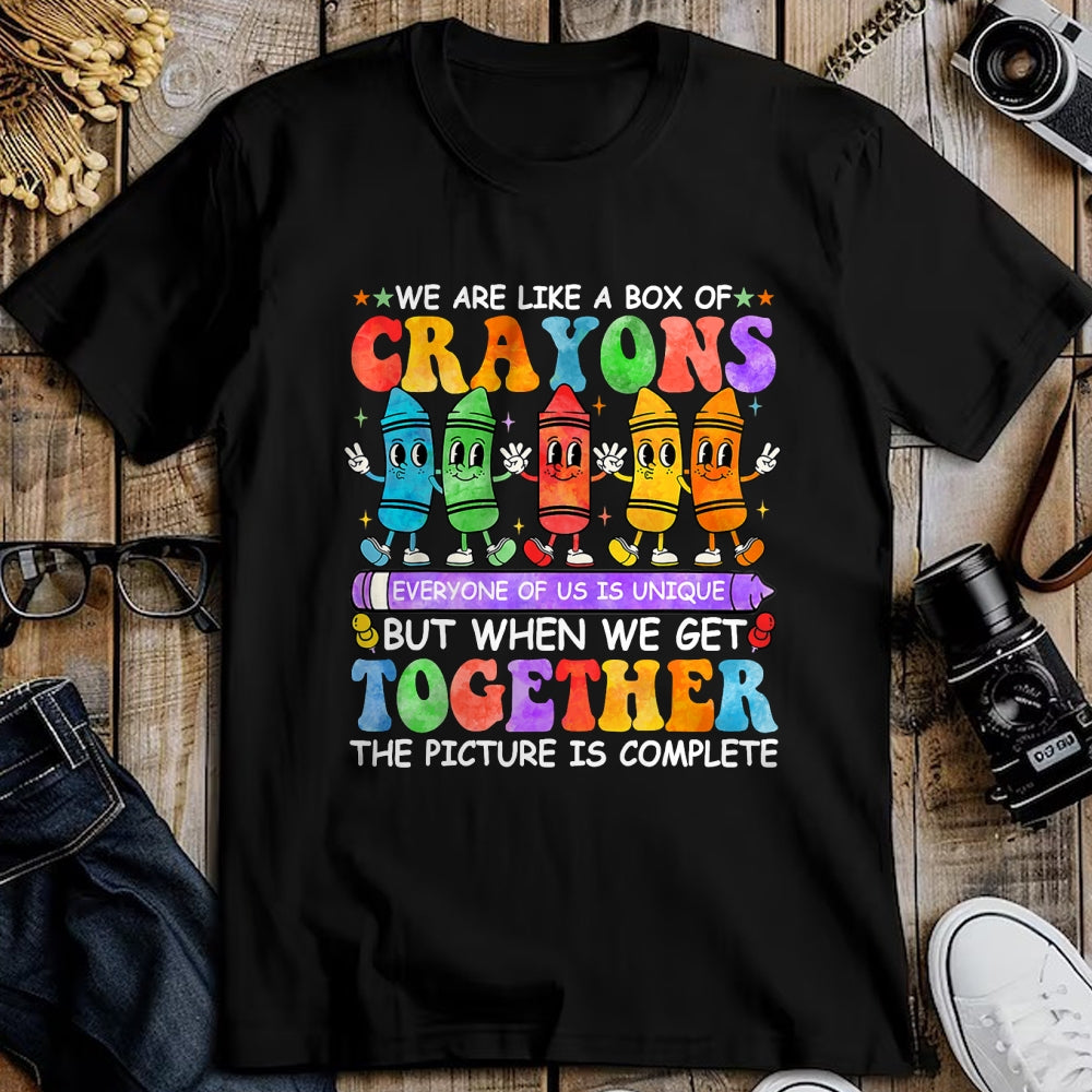 Best Student Shirt, Funny Back To School UnisexT-Shirt/Hoodie/Sweatshirt HLT00 - Funny Teacher We are Like A Box of Crayons Back to School T-Shirt