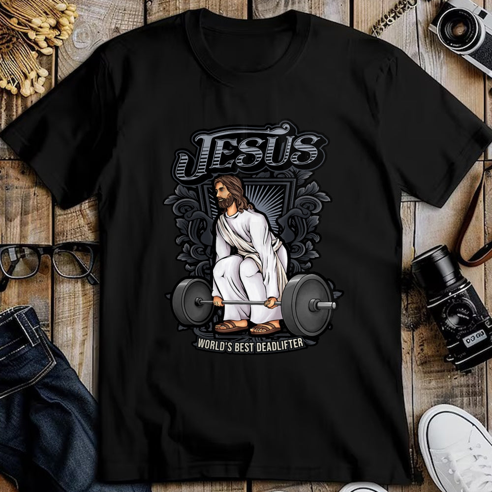 Christian Tee, Christian Faith Unisex T-Shirt/Hoodie/Sweatshirt HLT00 - Funny Jesus Christian Weight Lifting Men Women Gym Gag Gifts T-Shirt (1)