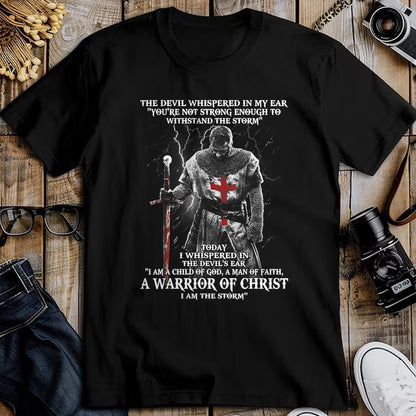 Christian Tee, Christian Faith Unisex T-Shirt/Hoodie/Sweatshirt HLT00 -  A Warrior of christ Tshirt T-Shirt