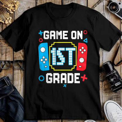 Best Student Shirt, Funny Back To School UnisexT-Shirt/Hoodie/Sweatshirt HLT00 - 1st Grade for Boys Back to School First Day of First Grade T-Shirt, Men, Black, 3X-Large