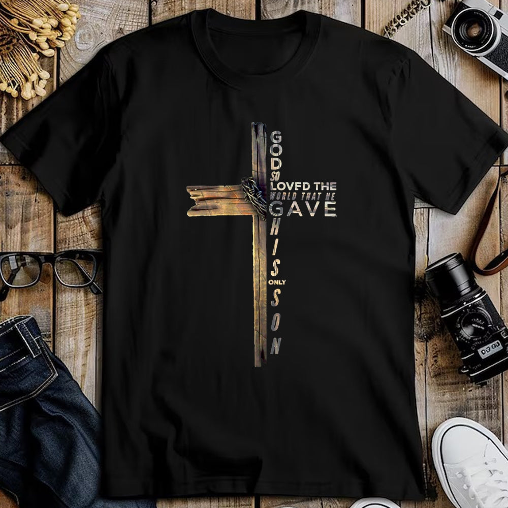 Christian Tee, Christian Faith Unisex T-Shirt/Hoodie/Sweatshirt HLT00 - John 316 Christian Cross Bible T-Shirt