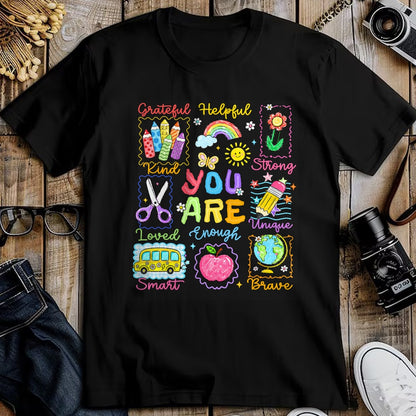 Best Student Shirt, Funny Back To School UnisexT-Shirt/Hoodie/Sweatshirt HLT00 - Back to School You are Smart Kind Enough Teacher Kid T-Shirt