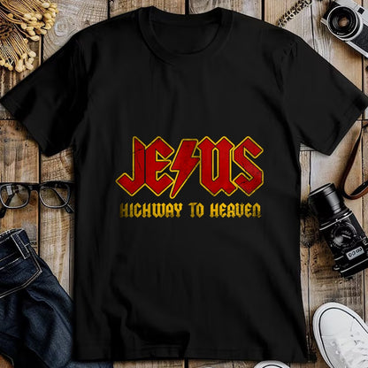 Christian Tee, Christian Faith Unisex T-Shirt/Hoodie/Sweatshirt HLT00 -Christ Jesus Highway To Heaven, Superhero Jesus Christian Premium T-Shirt