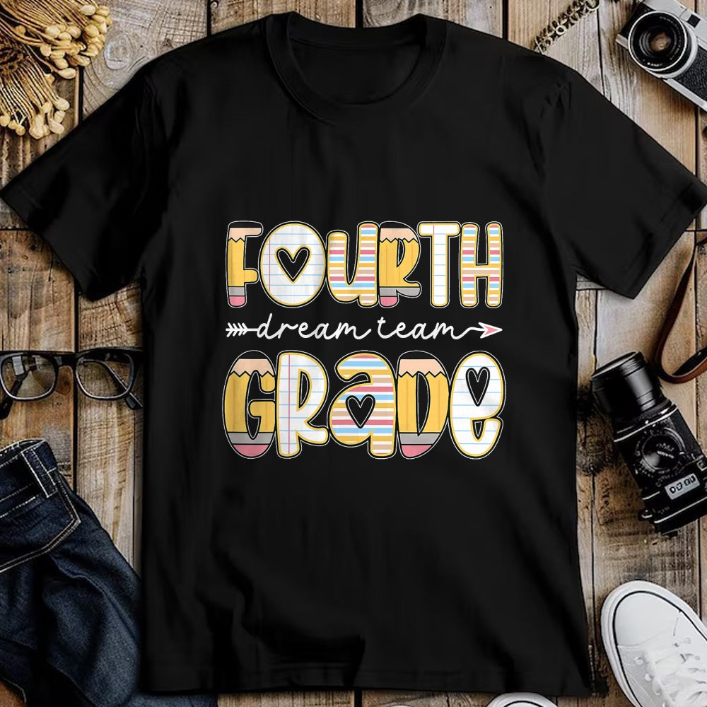 Best Student Shirt, Funny Back To School UnisexT-Shirt/Hoodie/Sweatshirt HLT00 - 4th Grade Dream Team Back to School Teacher Student Kids T-Shirt