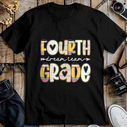 Best Student Shirt, Funny Back To School UnisexT-Shirt/Hoodie/Sweatshirt HLT00 - 4th Grade Dream Team Back to School Teacher Student Kids T-Shirt