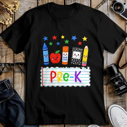 Best Student Shirt, Funny Back To School UnisexT-Shirt/Hoodie/Sweatshirt HLT00 - Cute Apple Pencil Book Back to School Pre-K Boy Girl T-Shirt