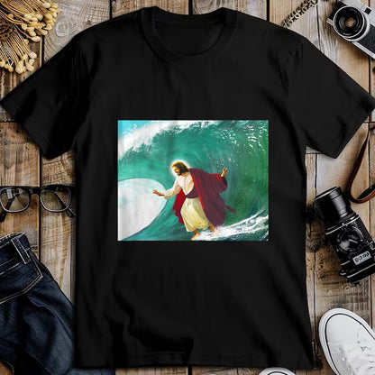 Christian Tee, Christian Faith Unisex T-Shirt/Hoodie/Sweatshirt HLT00 - Jesus Walking On Water Evangelical Christian Gift T-Shirt