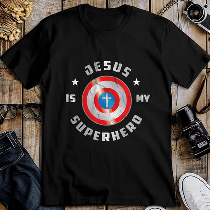 Christian Tee, Christian Faith Unisex T-Shirt/Hoodie/Sweatshirt HLT00 - Jesus is My Superhero Fun Christian Religious T-Shirt