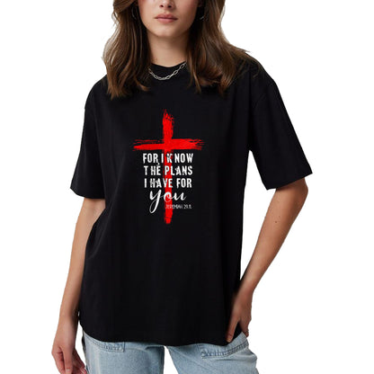 Christian Tee, Christian Faith Unisex T-Shirt/Hoodie/Sweatshirt HLT00 - Christian Quote Faith Jeremiah 29.11 T-Shirt (1)
