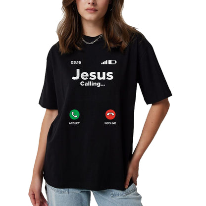 Christian Tee, Christian Faith Unisex T-Shirt/Hoodie/Sweatshirt HLT00 - Jesus Calling God Christ Faith Religious Christian Gift T-Shirt