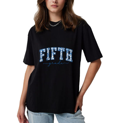 Best Student Shirt, Funny Back To School UnisexT-Shirt/Hoodie/Sweatshirt HLT00 - Fifth Grade Toile De Jouy Back to School Teachers Kids T-Shirt