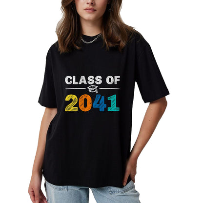 Best Student Shirt, Funny Back To School UnisexT-Shirt/Hoodie/Sweatshirt HLT00 - Class of 2041 Grow With Me First Day of School Graduation T-Shirt