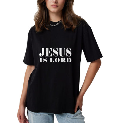 Christian Tee, Christian Faith Unisex T-Shirt/Hoodie/Sweatshirt HLT00 - Jesus Is Lord Christian God Christ T-Shirt Gift White Word T-Shirt